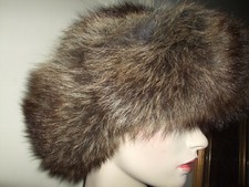 CAPPELLO COLBACCO MARMOTTA FINN RACCOON HAT HUT PELLICCIA FUR PELZ 58/59 UNISEX 