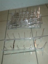 10 ESPOSITORI-REGGIPIATTI 7 POSTI IN PLEXIGLASS