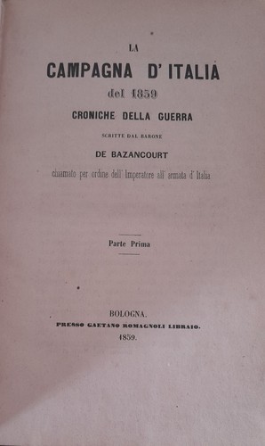 Campagna italia del 1859 - d'italia,