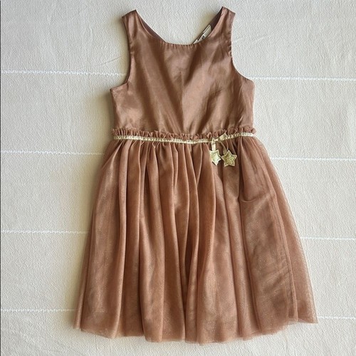 Abito smanicato marrone - abito,