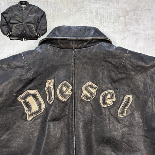 Giacca pelle diesel l - di,