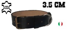 COLLARE CANE IN CUOIO RESISTENTE ALTA QUALITA' TAGLIA MEDIA GRANDE