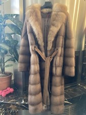 Pelliccia Di Visone Lavorazione Orizzontale E Collo In Zibellino - Mink Fur