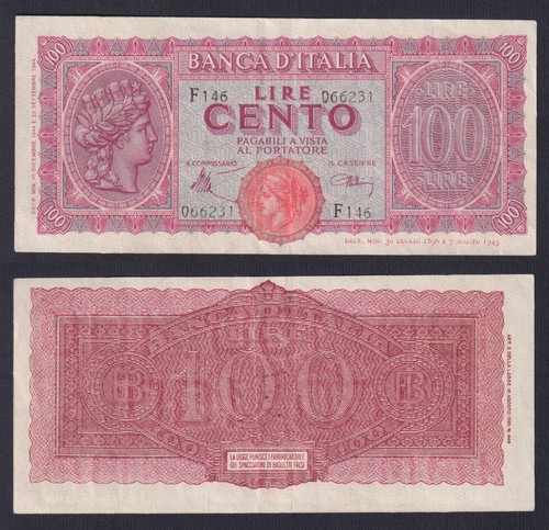 Banconota italia 100 - italia,