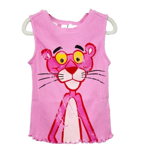Canotta pantera rosa desigual - rosa,