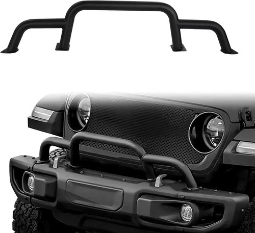 Front steel brush guard - front,