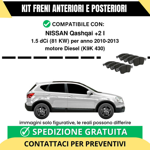 Pastiglie freno ant post - pastiglie, +