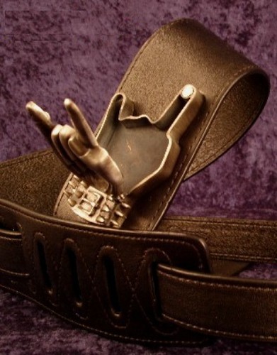 Rebel guitar strap metal - guitar,