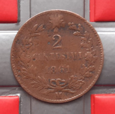 (£)    2 Centesimi 1861 (M) -