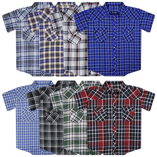 Camicia western quadri uomo - camicia,