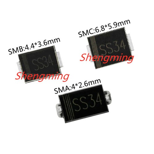 50pcs ss34 sma - ss34, smc
