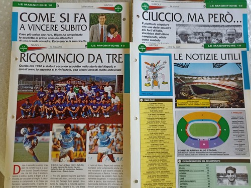 Napoli schede a - a, colori