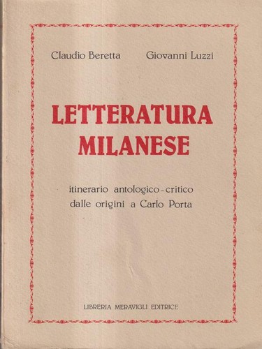 Letteratura milanese prima - letteratura,