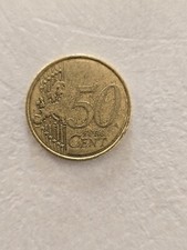 MONETA 50 CENTESIMI MALTA 2008 con lettera "F" Presente nella stella RARA