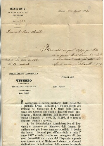 Lotto lettere manicomio di - 2, lettere,
