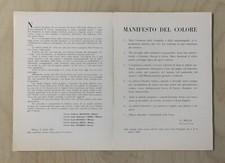 GIACOMO BALLA Manifesto Colore