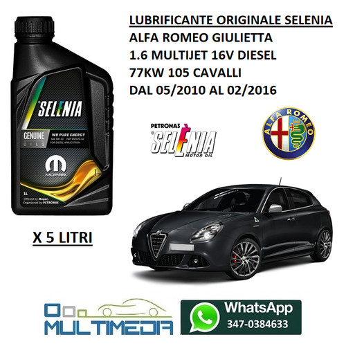 Olio motore originale - 5, lt