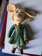 Raro peluche Topo Gigio Panno Lenci Vintage 