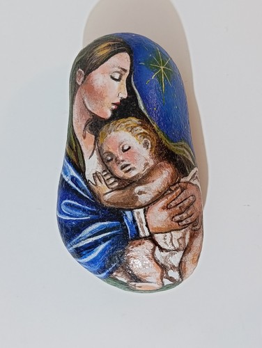 Madonna con bambino pietra - madonna,