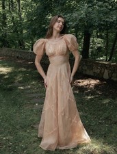 Abito anni '30 organza manica