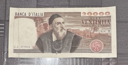 20000 lire tiziano decreto - 20000,