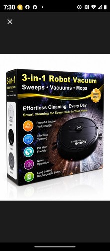 Robot vacuum - 3-in-1,