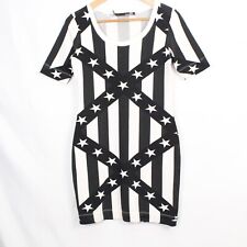 Abito Love Moschino bianco e nero a righe  taglia 38  da donna