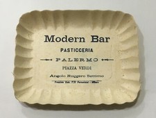 05189 Vassoio pubblicitario in cartone - Modern Bar Pasticceria Palermo 
