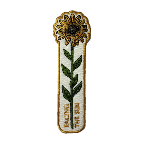 Sunflower embroidered bookmark - sunflower,
