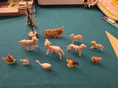 Personaggio presepe vintage - personaggio,