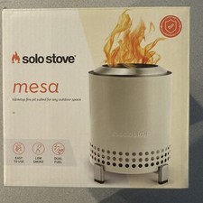 NUOVA stufa Solo Mesa da tavolo braciere osso senza fumo con supporto/pellet SCATOLA APERTA