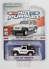 Greenlight 1:64 - serie 23 Hot Pursuit 2009 Jeep Wrangler Burlington Police