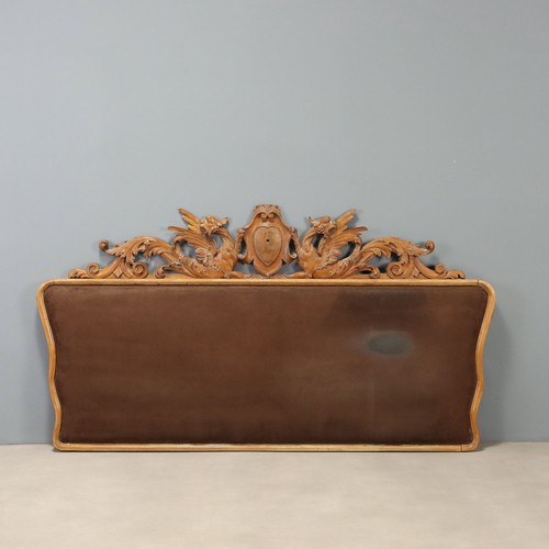 Testata letto antica noce - letto,