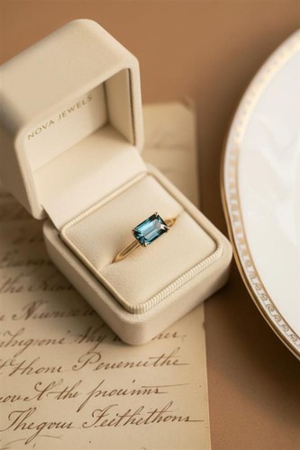Anello solitario fatto mano - a,