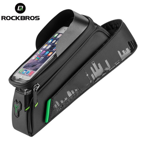 Rockbros bike top tube bag - top,