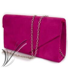 Pochette fucsia scamosciata clutch elegante fuxia da donna borsetta da sera 2024