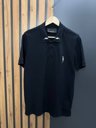 Neil barrett polo nera fulmine - neil,