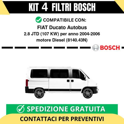 Kit bosch filtri - filtri, tagliando