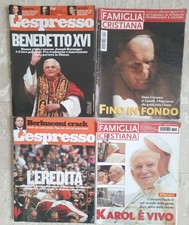 L'ESPRESSO FAMIGLIA CRISTIANA morte WOJTYLA GIOVANNINI PAOLO II BENEDETTO XVI