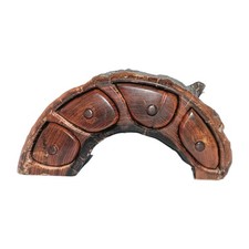 Portagioie vintage burl legno - portagioie,