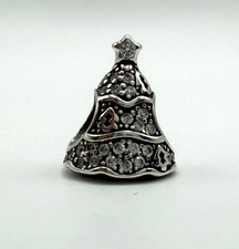 Ciondolo albero di Natale scintillante originale Pandora #791765CZ S925 ALE