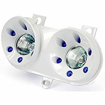 Maschera bianca con faro - con,
