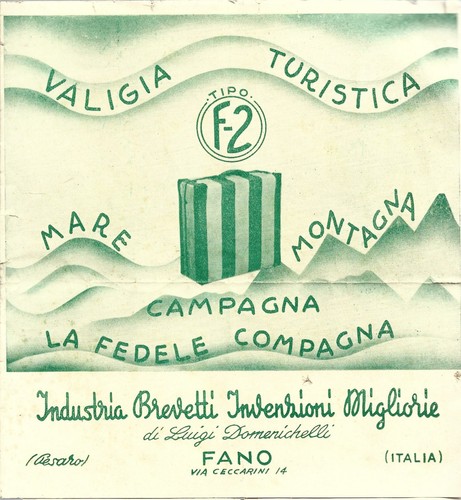 Depliant valigia turistica - depliant, "valigia