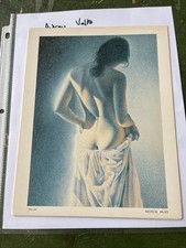 Andrew Valko "Julia" grande cartolina stampa artistica mai usata vintage!