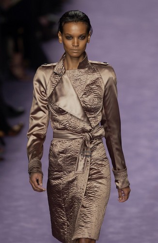 Cappotto champagne raso yves - champagne,