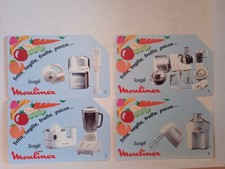 Schede Telefoniche Golden n° 384/387 Serie Completa "Scegli Moulinex"