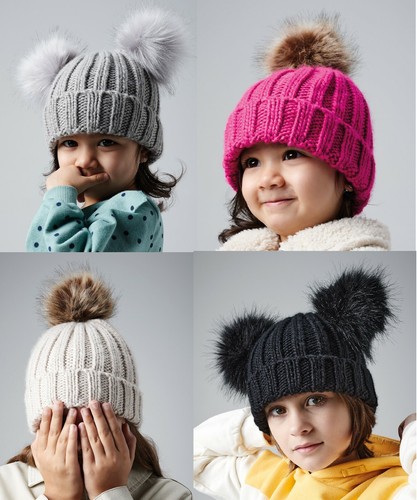 Bambini pom cappelli inverno - cappelli,