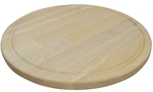 Tagliere legno faggio tondo - legno,