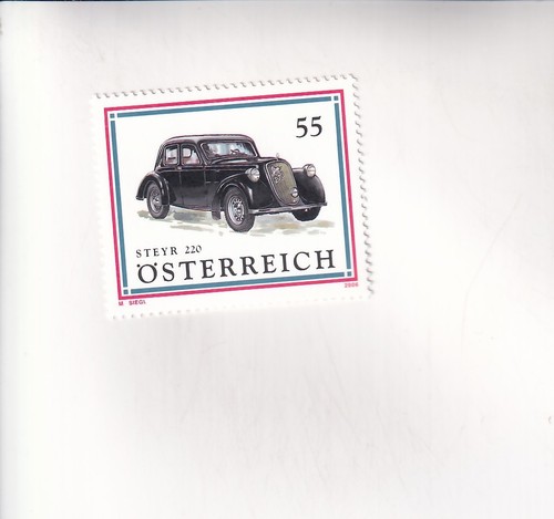 Francobollo austria auto - auto, steyr