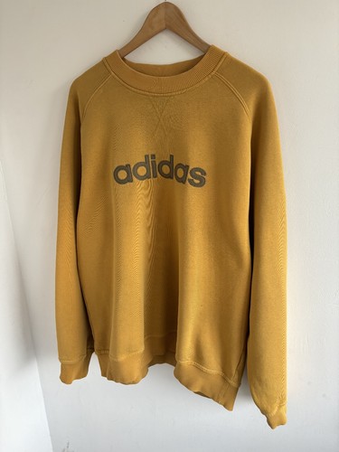 Felpa adidas spellout mustard - felpa,